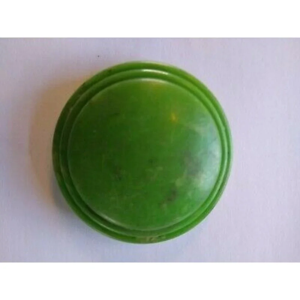Pinball Machine Game Bumper Cap Vintage Original 1950s Green Marbleized Plain